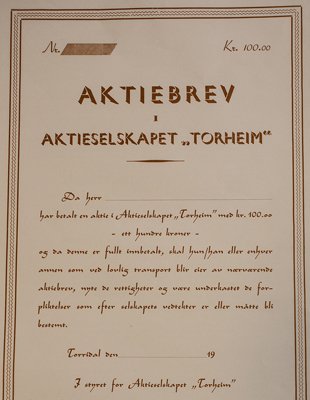 Torheim aktiebrev